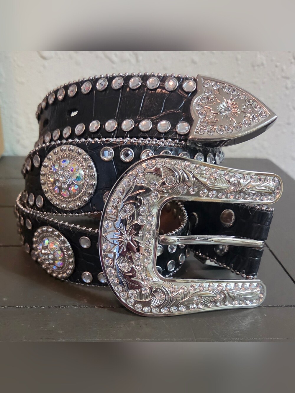 Rhinestone Western Belt
